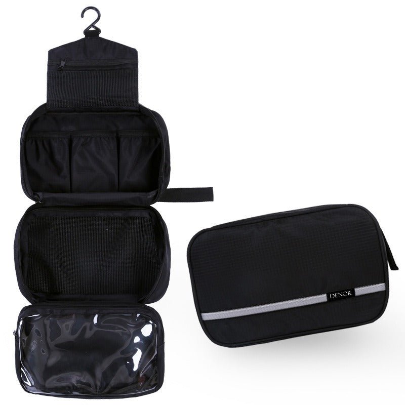 Compact Hanging Toiletry Bag for Travel with Space-Saving Design – Durable Fabric, Multiple Pockets, 25.5 x 15 x 10 cm 0